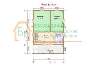 Индивидуальный проект дома 10х7