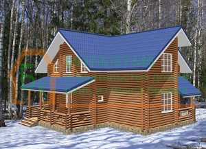 Проект дома из бревна 9х10