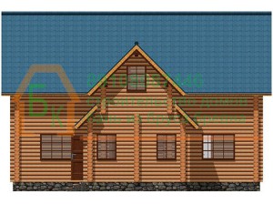 Проект дома из бревна 8х11