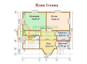 Индивидуальный проект дома 8х9