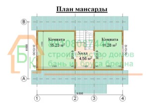 Проект индивидуального дома 6х9