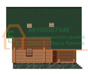 Проект дома из бревна 8х10
