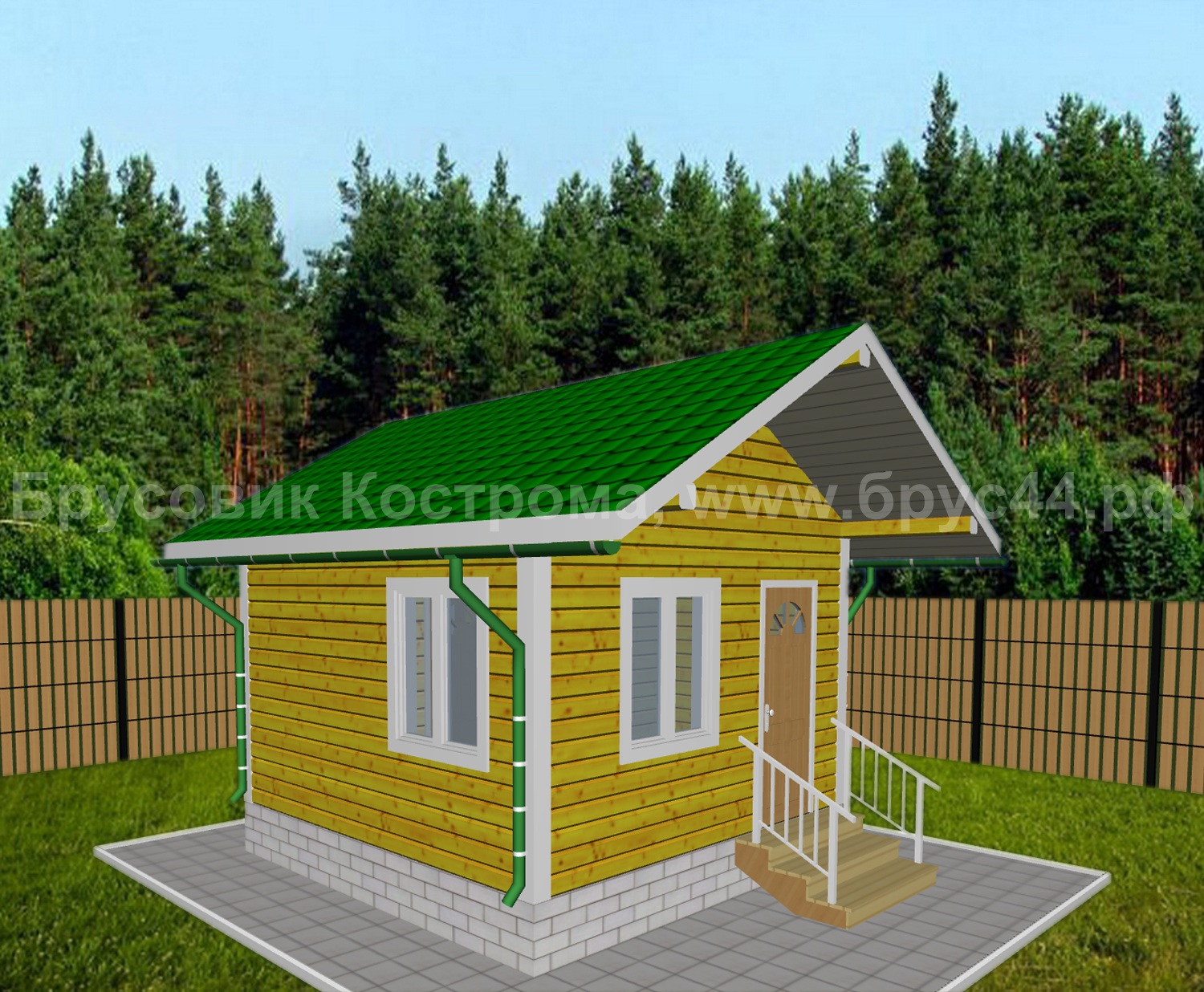 Проект бани 4х4